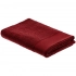 The Odelle towel is large and red.