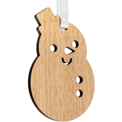 
                                            Деревянная подвеска Christmate, снеговик
                                            