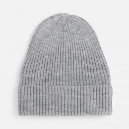 Catch Match beanie without a pompom, light grey melange.