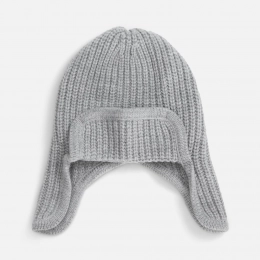 Catch Match light gray melange ushanka.