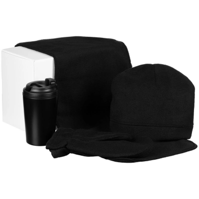 
                                                Fleecy set with a thermos cup, black
                                                