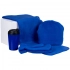 Fleecy set with a thermos cup, blue