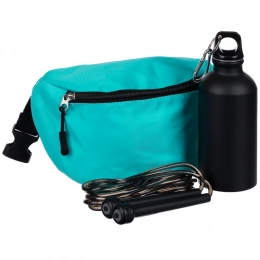 Funrun Hopper set, black with turquoise.