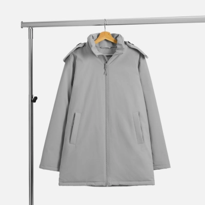 
                                                Unisex Sfera light grey parka jacket.
                                                