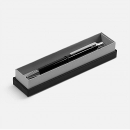 Ballpoint pen Arvent Glossy in a case, black.