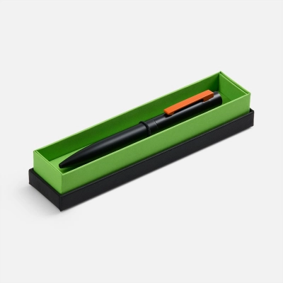 
                                                Ballpoint pen Inkolor in a case, black with orange.
                                                