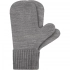 Yong gray mittens.
