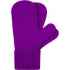 Yong purple mittens.