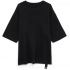 Short-sleeved Siluetti Volumica jumper, black.