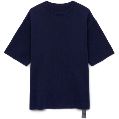 
                                                Short-sleeved Siluetti Volumica jumper, dark blue.
                                                