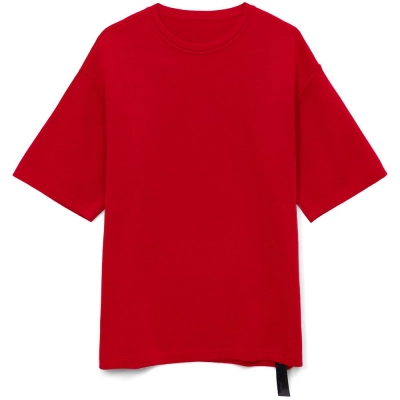 
                                                Short-sleeved Siluetti Volumica jumper, red.
                                                