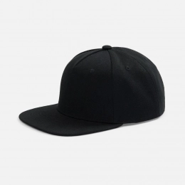 Epicore black baseball cap with a straight visor.