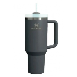 Quencher H2.0 1180 Thermos with straw, grey.