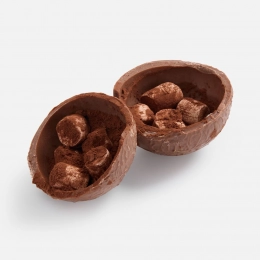 Choco Boule milk chocolate bomb.