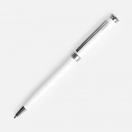 Ballpoint pen Finn Chrome, white