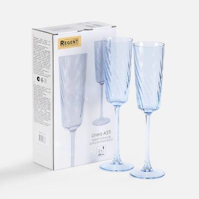 
                                                Set of 2 Linea Asti champagne glasses.
                                                