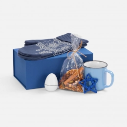 Heart Warmer set, blue