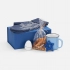 Heart Warmer set, blue