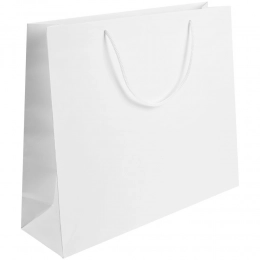 Paper bag Plat L, white