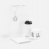 Astrela set, white with silver.