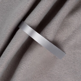 Лента сатиновая Satin 10 S, серая, 20 см