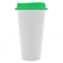 Cup with lid Color Cap White, white with green
