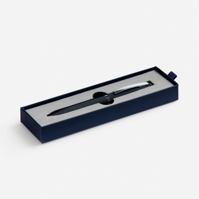 
                                                Ballpoint pen Bolt Soft Touch in a case, blue.
                                                