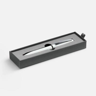 
                                            Ручка шариковая Bolt Soft Touch в футляре, белая
                                            