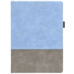 Ежедневник Horizon, недатированный, серый с голубым