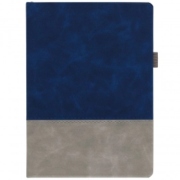 Ежедневник Horizon, недатированный, серый с синим