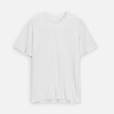 
                                                Unisex white Sensio t-shirt.
                                                