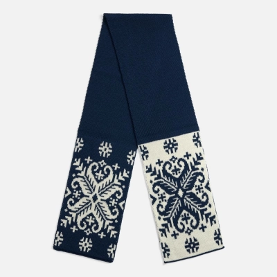 
                                                Шарф Wintertude M, синий с белым
                                                