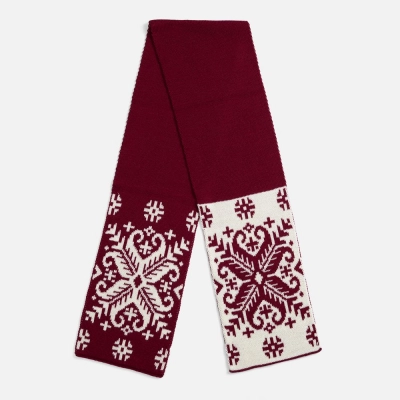
                                                Шарф Wintertude M, красный с белым
                                                