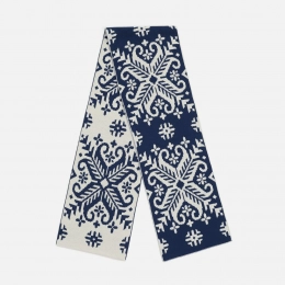 Шарф Wintertude L, синий с белым