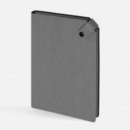 Espresso undated gray daily planner.