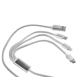 Triple Power Delivery cable in a case