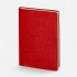 Nebraska Flex undated daily planner, red with gold.