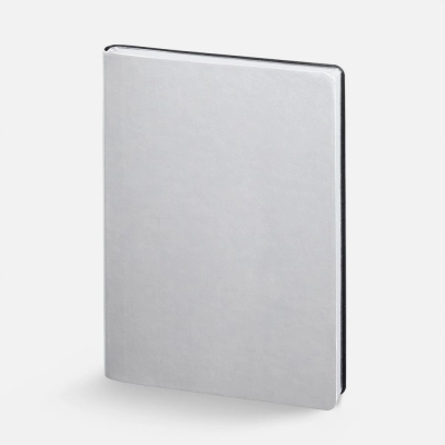 
                                                Nebraska Flex undated silver daily planner.
                                                