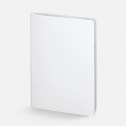 Ежедневник Nebraska Flex, недатированный, белый с серебристым