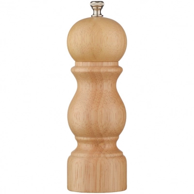 
                                                Wooden small pepper mill, unpainted.
                                                