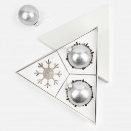 Finery Trio set, silver-colored