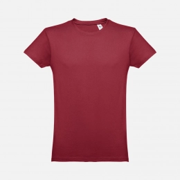 Men's burgundy Luanda T-shirt.