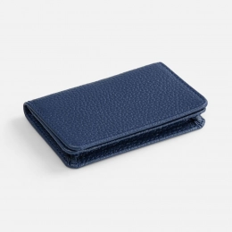 Blue Unison business card holder.