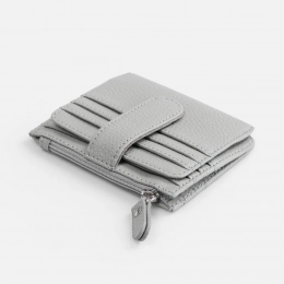 Cardholder with zipper Unison, grey