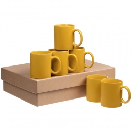 Set of 6 Promo mugs, yellow