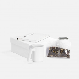 Flex Shall Tea set, white
