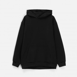 Unisex oversized Songo black hoodie.