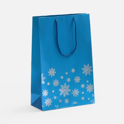 
                                                Wintry blue package.
                                                