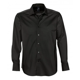 Men's long-sleeved shirt Brighton, black