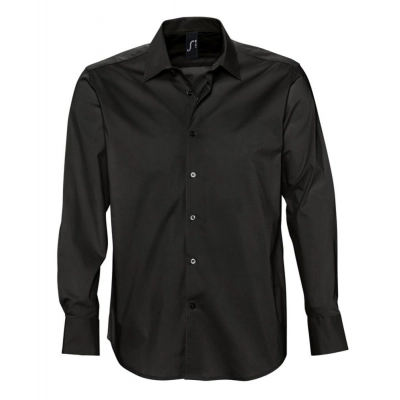 
                                                Men's long-sleeved shirt Brighton, black
                                                